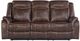 Elements International Carrera Brown Reclining Sofa-1