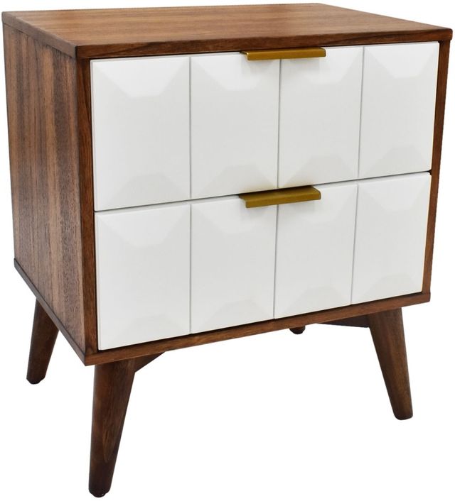 Steve Silver Co. Ginny Burnished Walnut Nightstand-0