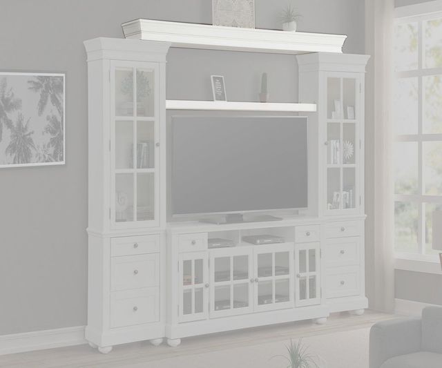 Parker House® Cape Cod Vintage White Bridge and Shelf-0