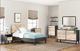Signature Design by Ashley® Piperton 4-Piece Two-tone Brown/Black Twin Panel Headboard Set-5