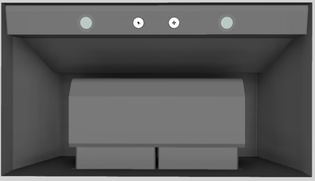 Vent-A-Hood® 36" Gunsmoke Wall Mounted Liner Insert-2