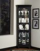 Pulaski™ PFC Oxford Black Corner Curio-2