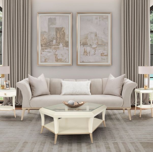 Michael Amini® Yvette Porcini Sofa-1