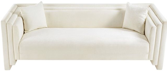 Meridian Furniture Everett Cream Sofa-1