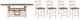 Jofran Inc. Madison County 5-Piece Vintage White Counter Dining Set-0