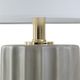Olliix by Martha Stewart Glendale 27" Grey Ceramic Ribbed Table Lamp-4