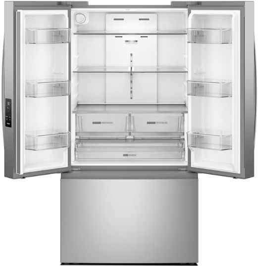 Whirlpool 36 in. 30.5 Cu. Ft. Stainless Steel French Door Refrigerator with Interior Water Dispenser-1