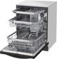 LG 24” Matte Black Stainless Steel Built In Dishwasher-3