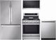 LG 4 Piece PrintProof™ Stainless Steel Gas Kitchen Package-0