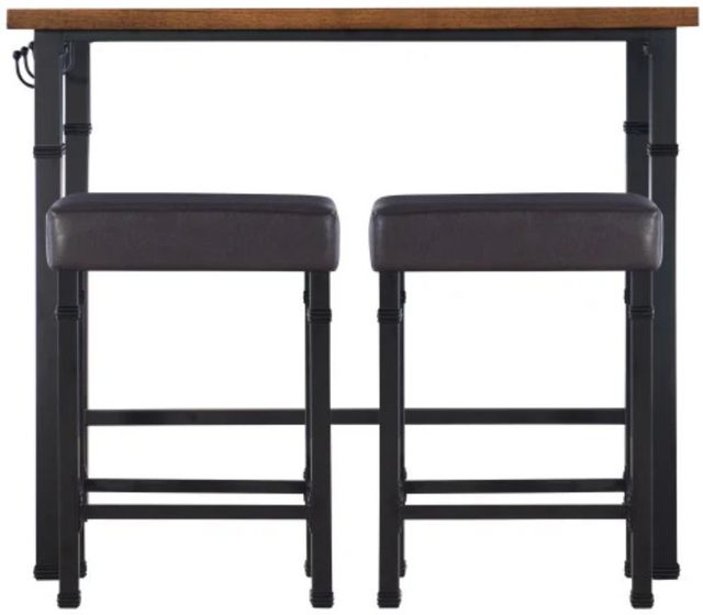 Linon Austin 3-Piece Austin Black Pub Table Set-1