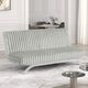 Furniture of America® Villeneuve Light Gray Futon Sofa Bed-2