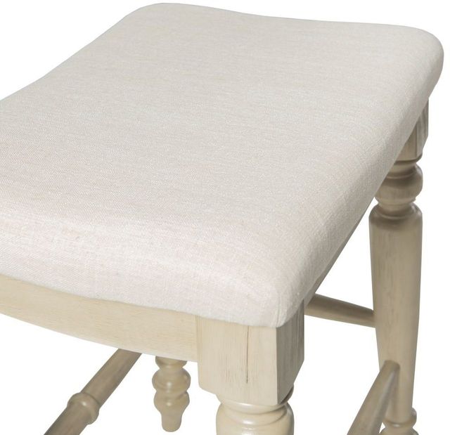 Linon Marino Antique White Counter Stool-4