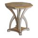 Uttermost® Ranen Golden Mango Side Table with Aged White Base-0