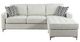 Mazin Furniture Hudson Platinum Gray L-Shape Sectional and Reversible Storage Chaise-1