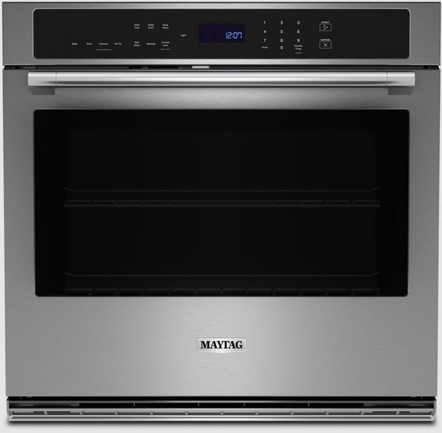 Maytag® 30" Fingerprint Resistant Stainless Steel Single Electric Wall Oven with Air Fryer