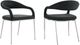 Armen Living Morgan 2-Piece Charcoal Dining Chair Set-2