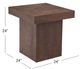 Bassett Mirror Padula Brown Oak Large End Table-4