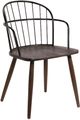 Armen Living Bradley Walnut Side Chair-0
