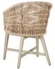 Classic Home Collins Natural/Sand Olefin/ Synthetic Rope Outdoor Dining Chair-3