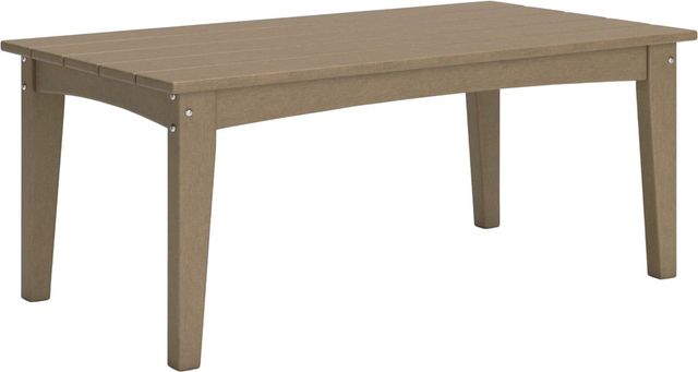Signature Design by Ashley® Hyland Wave Driftwood Outdoor Plastic Cocktail Table-0