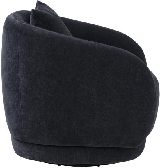 Coaster® Arnaud Navy Upholstered Swivel Accent Chair-4