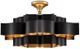 Currey & Company Grand Lotus Satin Black Large Chandelier-3