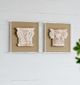A & B Home 2-Piece Washed White Wall Art Set-1