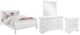 Global Furniture USA Charlie 4-Piece White Queen Panel Bedroom Set-0