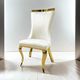 Furniture of America® Basilicata 2-Piece Gold/White Dining Chair Set-1