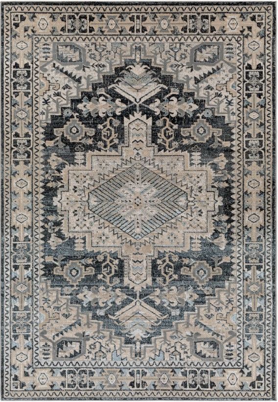 Surya Impulse Black/Taupe 4'x6' Area Rug-0