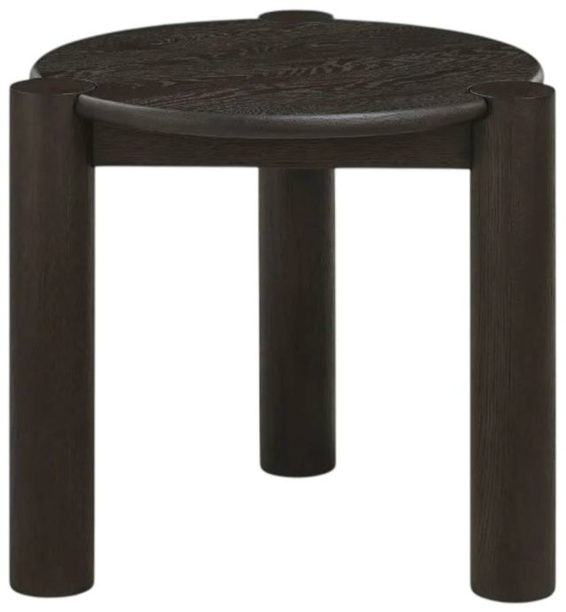 Moe's Home Collection Jack Brushed Dark Brown Side Table-2