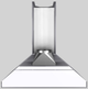 Vent-A-Hood® K Series 36" White Wall Mounted Range Hood-3