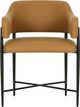TOV Furniture Sezanne Matte Black/Tan Dining Chair-3