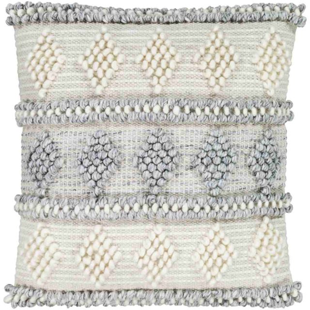 Surya Anders Khaki 18"x18" Pillow Shell with Down Insert-0
