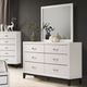Furniture of America® Errico 4-Piece White Queen Bedroom Set-3