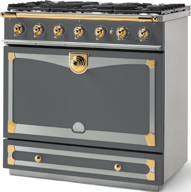 La Cornue CornuFé 90 Albertine 36" Graphite Pro Style Dual Fuel Range-1
