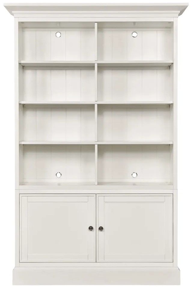 Hammary® Structures White Double Door Bookcase-2