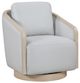 Homelegance® Hugo Gray Swivel Chair-0