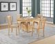 Coaster® Lavon 5-Piece Light Oak/Linen Dining Table Set-1