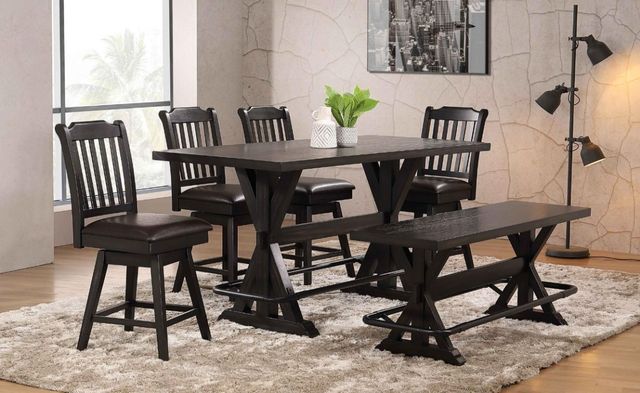 Urban Styles Furniture Memphis Espresso Counter Swivel Chair-1