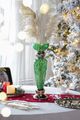 A & B Home Green/Silver 6" Flower Vase-3