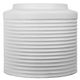 A & B Home White Ridged Cement Planter-1