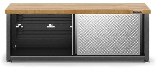 Gladiator® Silver Tread Ready-to-Assemble Storage Shoe Bench-1