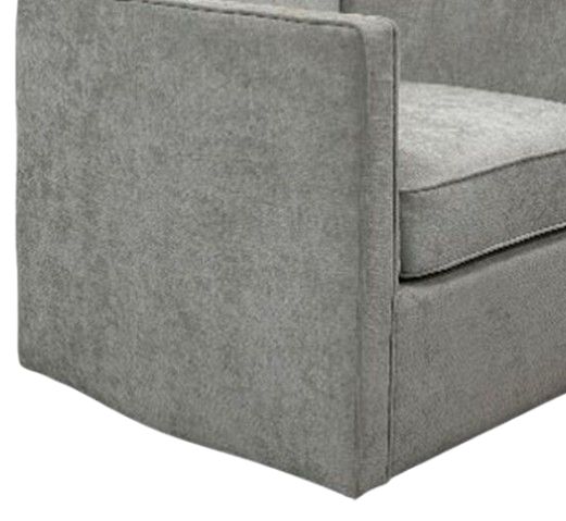 Elements International Hamlin Cement Swivel Chair-4