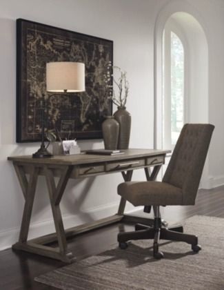 Signature Design by Ashley® Luxenford 2-Piece Grayish Brown Home Office Set-3