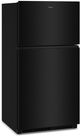 Whirlpool® 33" 21.3 Cu. Ft. Black Top Freezer Refrigerator with Total Coverage Cooling-2