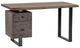 Fairfield® Live Edge Brown Desk with Black Base-0