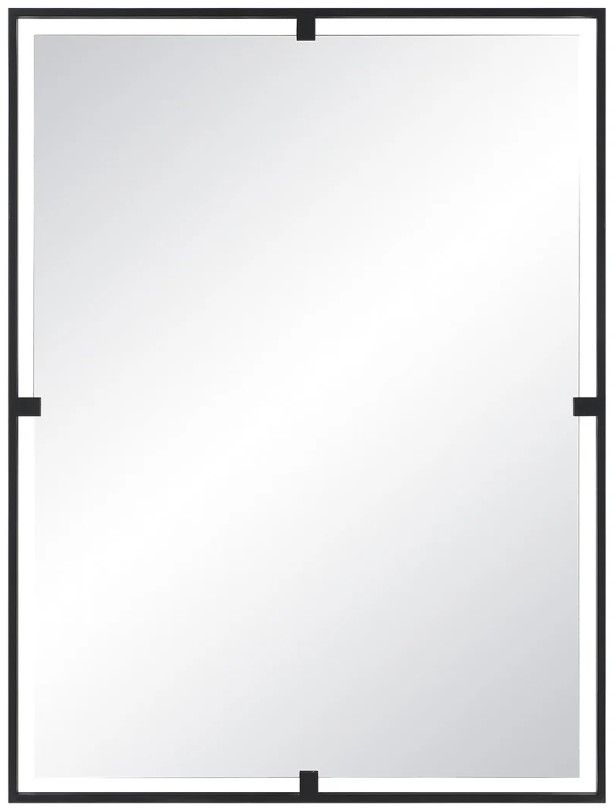 Renwil® Marco Matte Black Accent Mirror-0