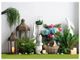 A & B Home Blue 18.5'' Faux Fern Spray-2