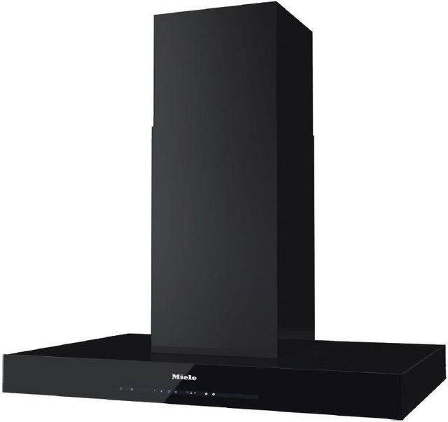 Miele DA 6698 D Puristic 36" Obsidian Black Island Ventilation Hood-0
